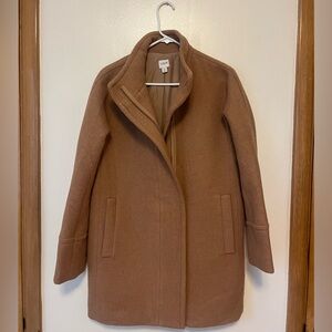 Like New J Crew City Coat in Tan